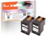 318840 - Peach Doppelpack Druckköpfe schwarz kompatibel zu HP No. 300 bk*2, CC640EE*2