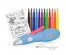 511035 - Peach elektrischer Airbrush Stift | 12 Farben | inkl. mehr als 70 Vorlagen | PO150